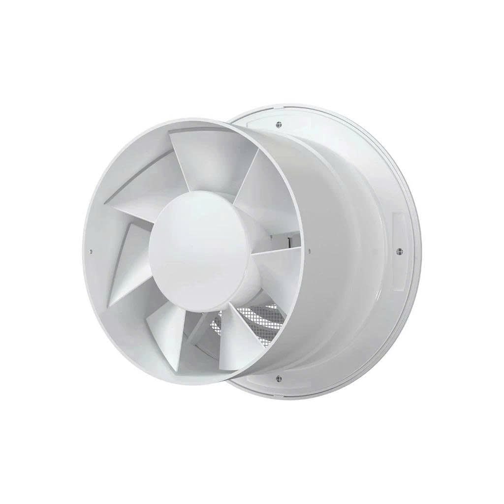 Quạt thông gió gắn tường, trần + lưới côn trùng - D100 - FLOW 4S BB