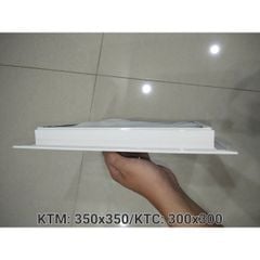 Cửa gió nan Z Louver nhôm vuông 200x200/250x250/300x30/350x350-Chớp ô thoáng chớp chống hắt mưa ,kèm lưới chắn côn trùng