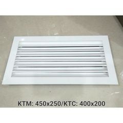 Cửa gió nan Z Louver nhôm chữ nhật nhỏ 400x200/ 450x250/ 500x200 -Chớp ô thoáng chớp chống hắt mưa ,kèm lưới chắn côn trùng