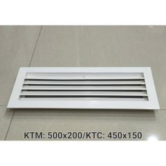 Cửa gió nan Z Louver nhôm chữ nhật nhỏ 400x200/ 450x250/ 500x200 -Chớp ô thoáng chớp chống hắt mưa ,kèm lưới chắn côn trùng