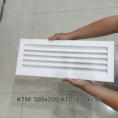 Cửa gió nan Z Louver nhôm chữ nhật nhỏ 400x200/ 450x250/ 500x200 -Chớp ô thoáng chớp chống hắt mưa ,kèm lưới chắn côn trùng