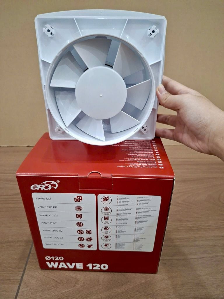 Quạt thông gió WAVE ERA – Thiết kế hiện đại, vận hành êm ái – Hàng nhậ