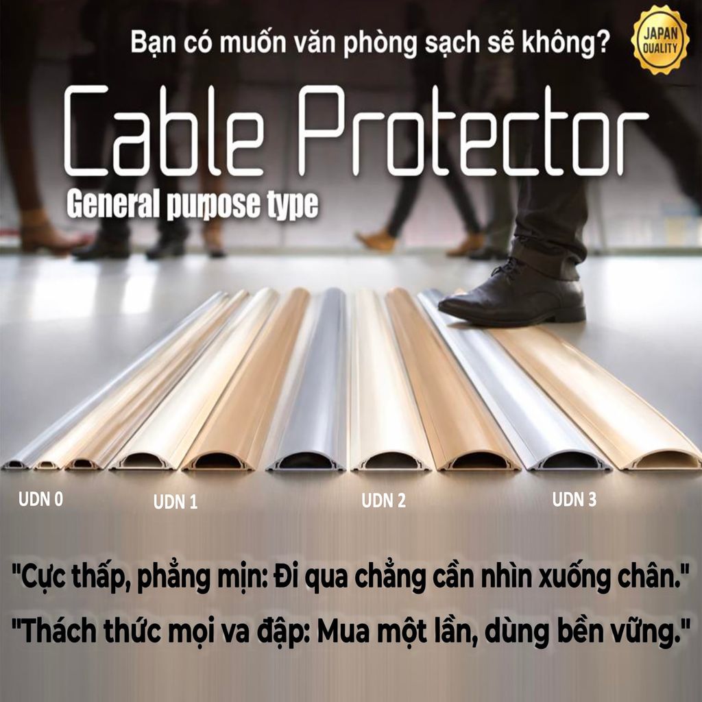 NẸP NHỰA BÁN NGUYỆT NHẬT BẢN -  1M/Cây - 30*8mm - 1 CÂY MÀU TRẮNG NGÀ