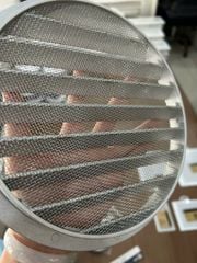 Cửa thông gió tròn nhôm nan nghiêng kèm lưới chắn côn trùng ERA - RKM