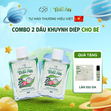  COMBO 2 Dầu Khuynh Diệp Thái An Cho Bé - Mùi Phấn Thơm Tự Nhiên, Dung Tích 25ML 