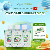  COMBO 3 Dầu Khuynh Diệp Thái An Cho Bé - Mùi Phấn Thơm Tự Nhiên, Dung Tích 25ML 