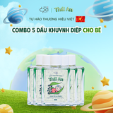 COMBO 5 Dầu Khuynh Diệp Thái An Cho Bé - Mùi Phấn Thơm Tự Nhiên, Dung Tích 25ML 