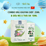  COMBO Dầu Khuynh Diệp Thái An (C/25ml) và Dầu mù u Thái An (C/10ml) 
