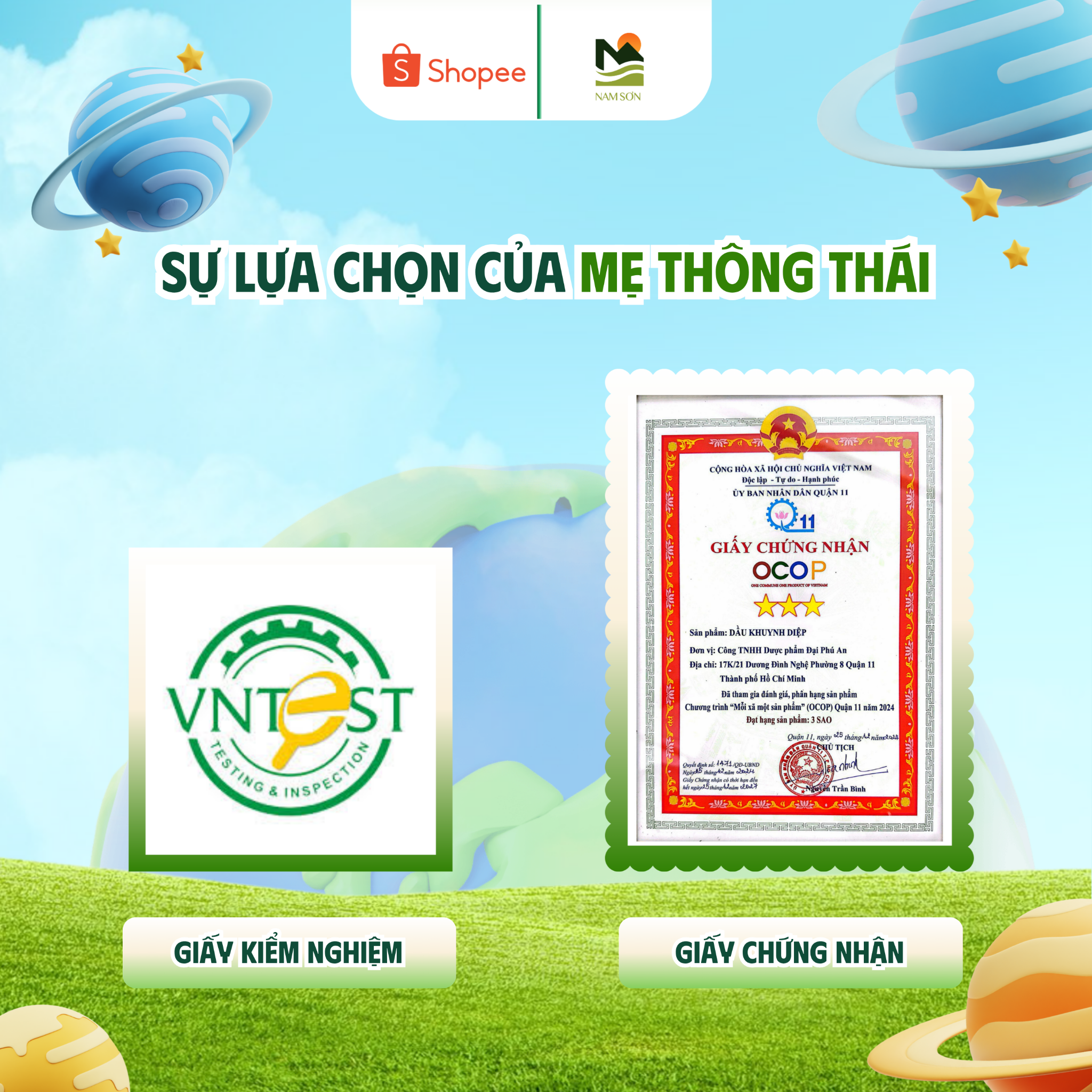  COMBO Dầu Khuynh Diệp Thái An (C/25ml) và Dầu mù u Thái An (C/10ml) 