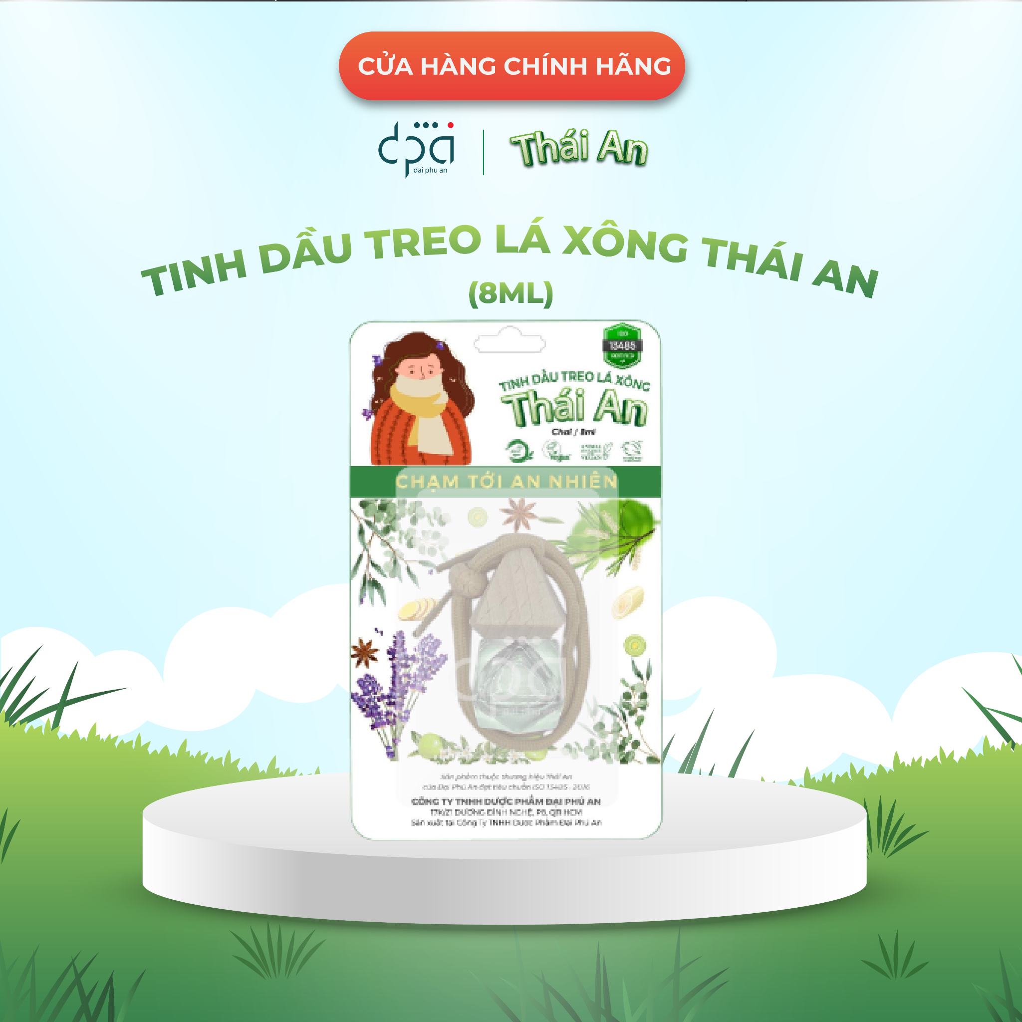  TINH DẦU TREO HƯƠNG LÁ XÔNG THÁI AN (C/8ML) 