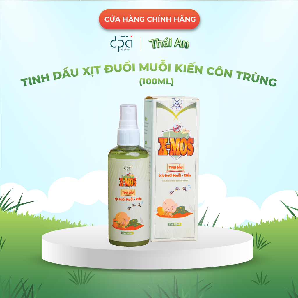  TINH DẦU XỊT ĐUỔI MUỖI - KIẾN XMOS (C/120ML) 