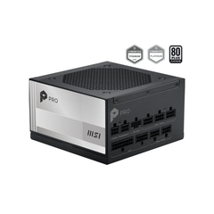 NGUỒN MSI PRO A1000PL PCIE5 1000W 80Plus Platinum (Đen/Black – Full Modular – PCIe Gen 5.1)