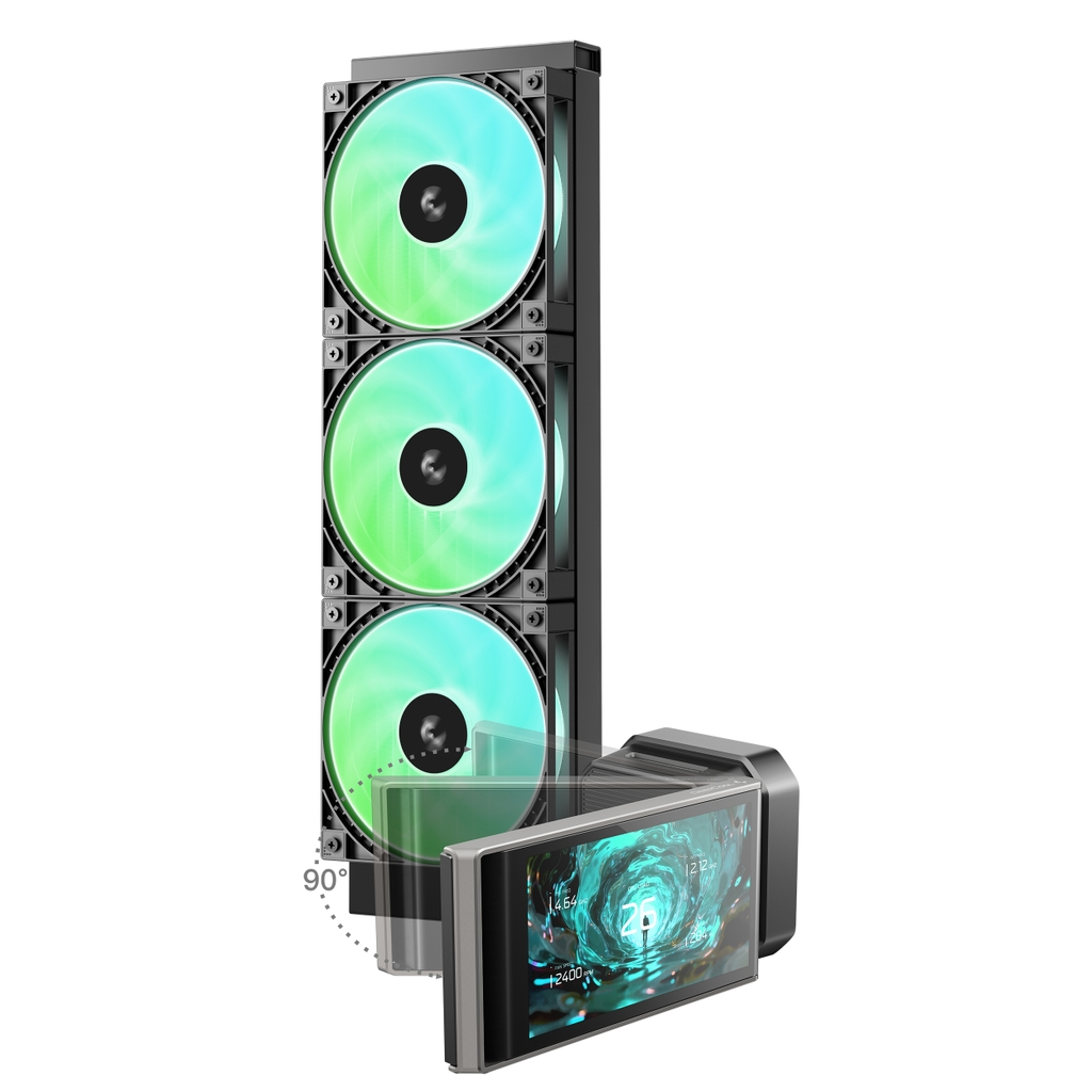 Tản nhiệt nước AIO Deepcool LT360 VISION ARGB - Black | R-LT360VISION-BKAMMC-G-1