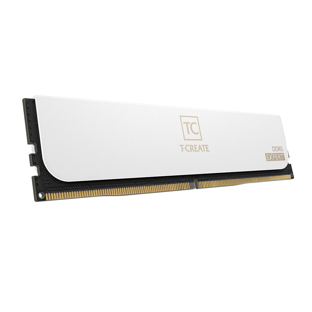 Bộ nhớ RAM PC TeamGroup T-Create EXPERT 2x32GB DDR5 6400Mhz - WHITE