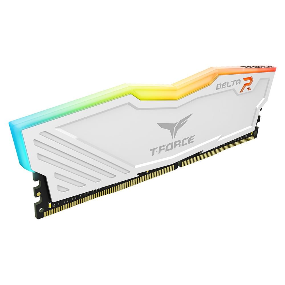 Bộ nhớ RAM TeamGroup T-Force Delta RGB 8GB DDR4 3600MHz - WHITE