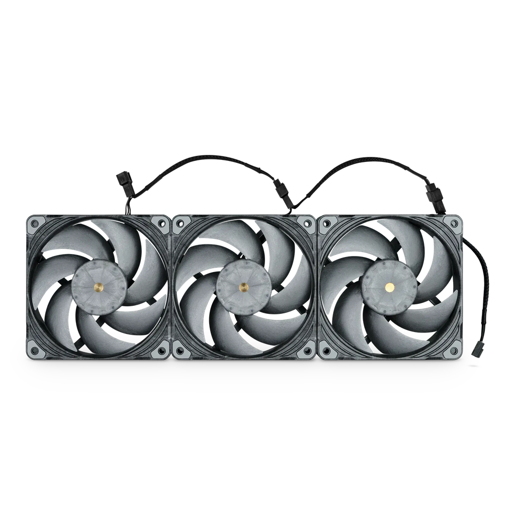 Bộ 3 Quạt tản nhiệt PHANTEKS T30 - 120 PWM | Tripple Pack - Premium Fan (PH-F120T30_BG_3P)