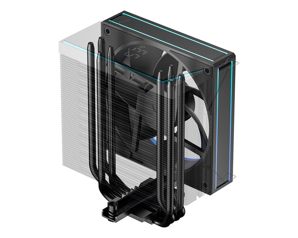 TẢN NHIỆT KHÍ ID-COOLING FROZN A410 TD ARGB ( 4 ống đồng/ hỗ trợ mọi Socket Intel/AMD )
