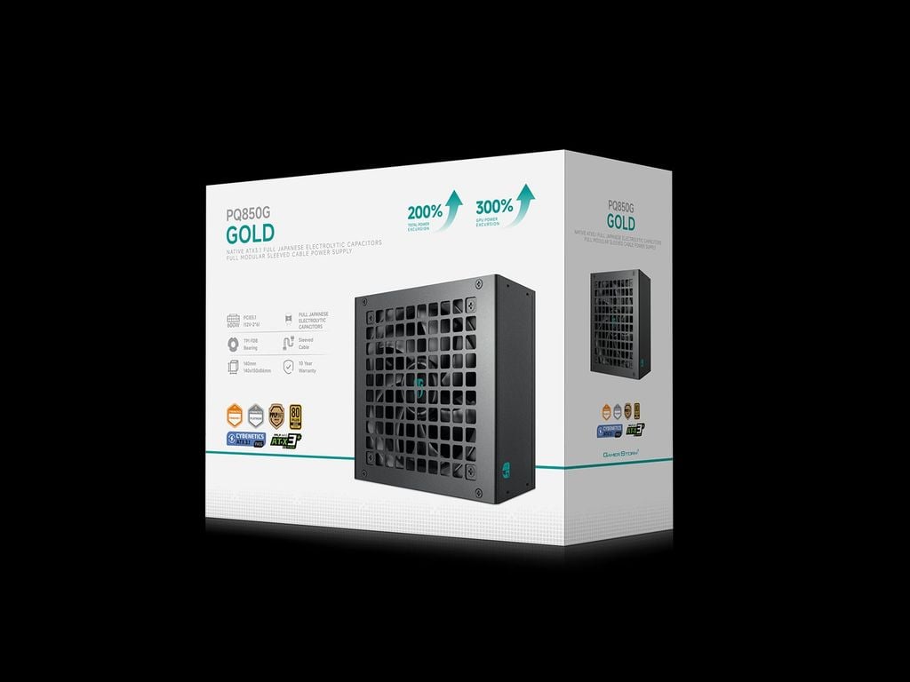Nguồn Gamer Storm (by DeepCool) PQ850G 850W Cybenetics Platinum - BLACK