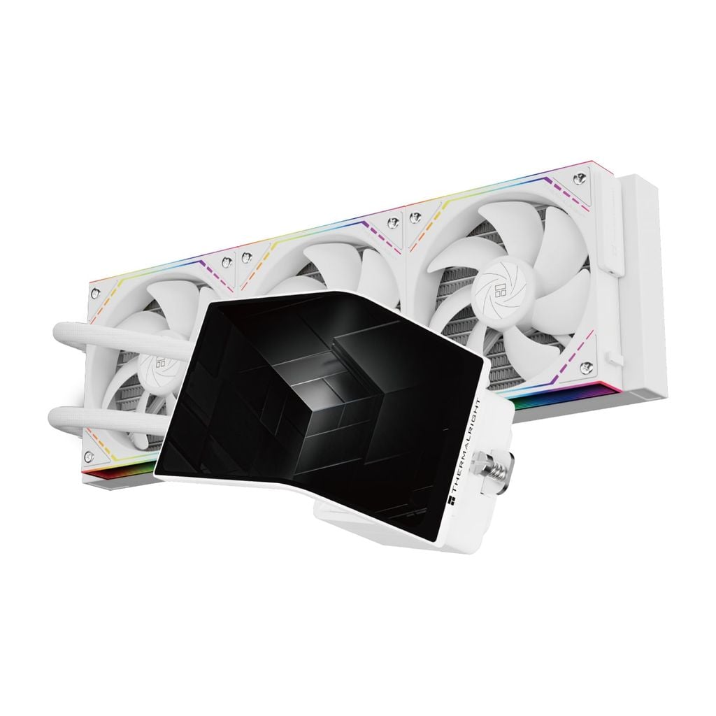 Tản nhiệt nước AIO THERMALRIGHT LEVITA VISION LCD 360 ARGB - WHITE (Màn hình 3D 2K 6.67