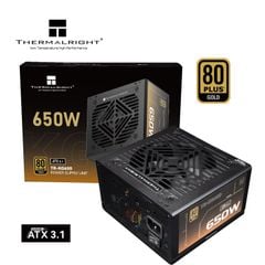 Nguồn máy tính THERMALRIGHT TR - KG650 650W - BLACK (80 Plus Gold/ATX3.1)