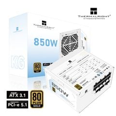 Nguồn máy tính THERMALRIGHT TR - KG850W 850W - WHITE (80 Plus Gold/ATX3.1/PCI-e 5.1)