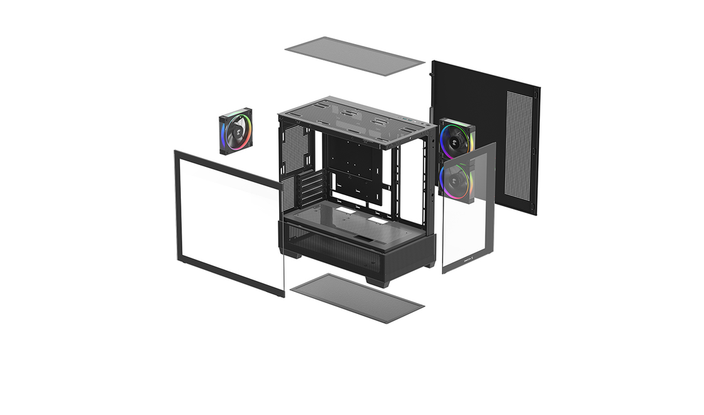 Vỏ case máy tính DeepCool CG380 3F - BLACK