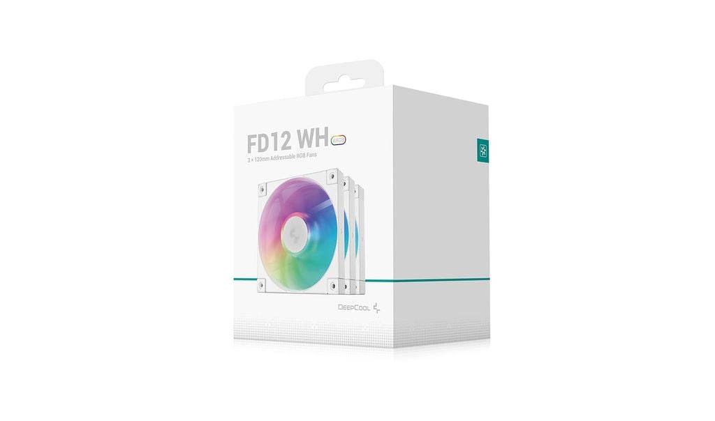 Bộ ba quạt fancase Deepcool FD12 ARGB 3 IN 1 - WHITE