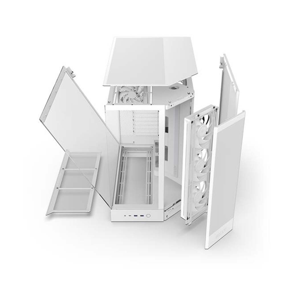 Vỏ Case NZXT H9 FLOW RGB ALL - WHITE
