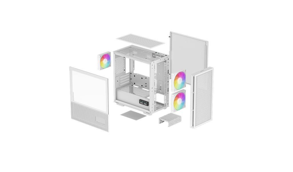 Vỏ case DEEPCOOL CH360 DIGITAL - WHITE