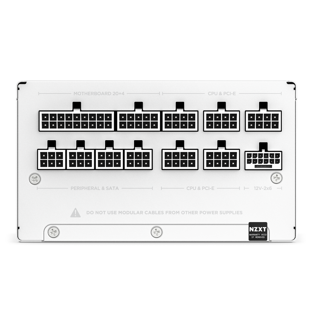 Nguồn Máy Tính NZXT C1200 ATX 3.1 - WHITE (80 Plus Gold/1200W)