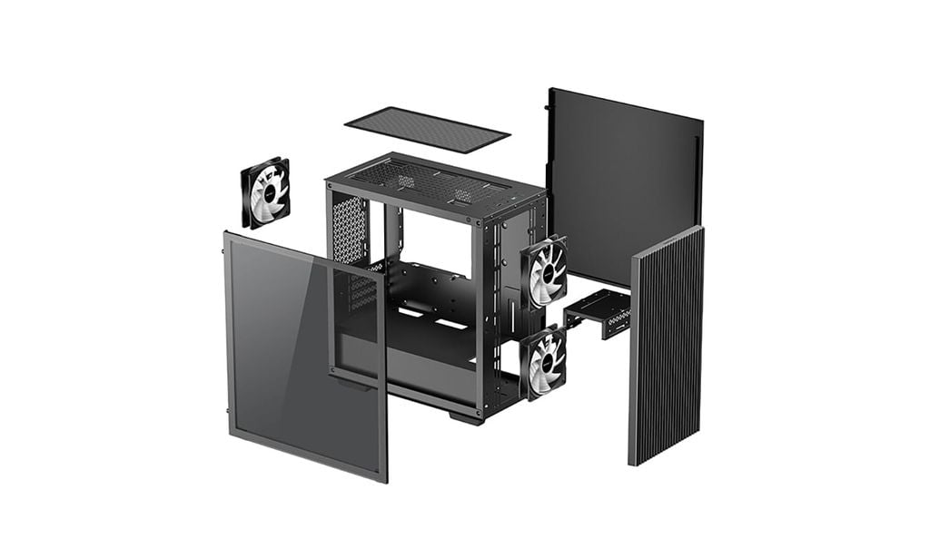 Vỏ case máy tính Deepcool MATREXX 40 3FS - BLACK