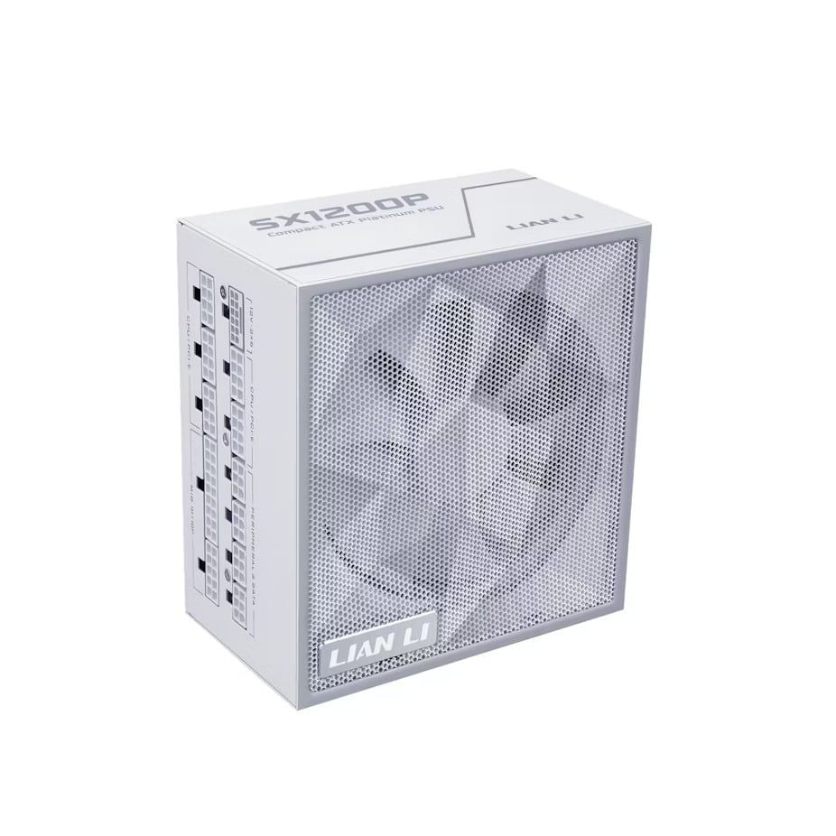 Nguồn máy tính Lian Li SX1200P 1200W - WHITE (80 Plus Platinum | ATX 3.1 | FULL MODULAR)