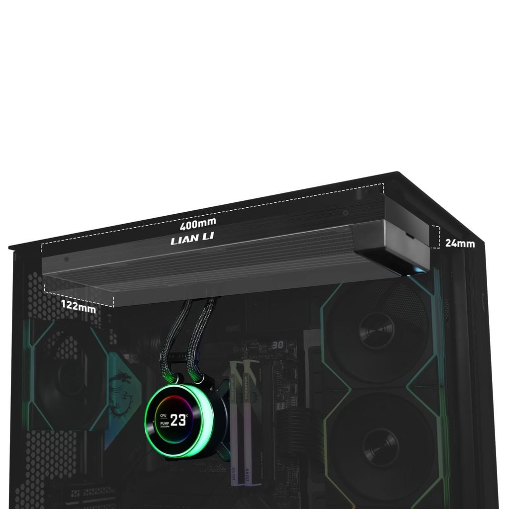 Tản nhiệt nước AIO Lian Li HydroShift II LCD-C 360N - BLACK (ĐEN/KHÔNG QUẠT)