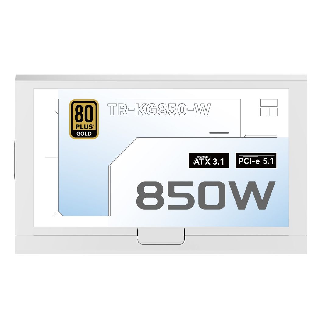 Nguồn máy tính THERMALRIGHT TR - KG850W 850W - WHITE (80 Plus Gold/ATX3.1/PCI-e 5.1)