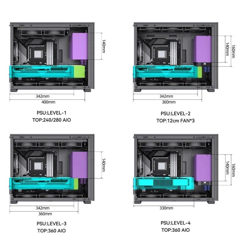 Vỏ Case Jonsbo D31 STD Black