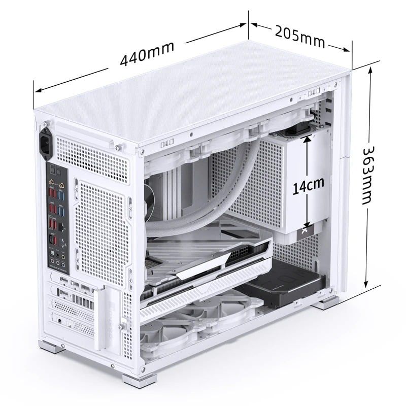 Vỏ Case Jonsbo D31 STD White