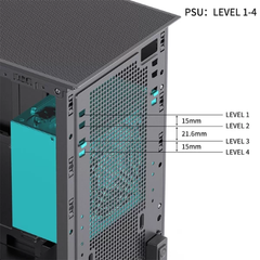 Vỏ case máy tính Jonsbo D41 MESH - BLACK