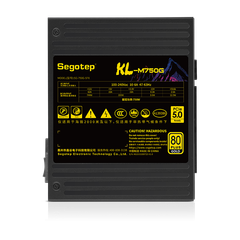 Nguồn máy tính SEGOTEP KL-M750G SFX - 750W - 80 Plus Gold - ATX3.0+PCIE 5.0 - BLACK