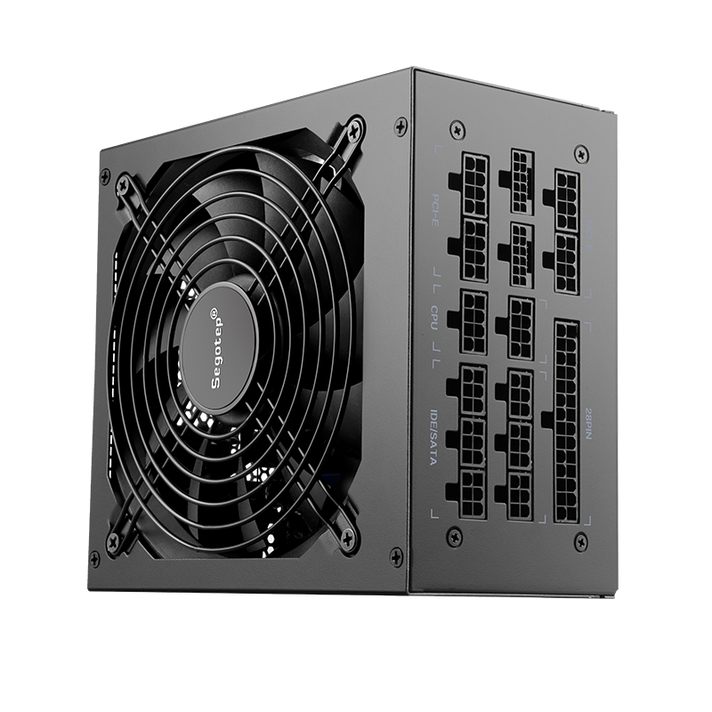 Nguồn Segotep GM1250W 1250W Full Modular PCIE 5.1 ATX 3.1 80 Plus Gold - BLACK