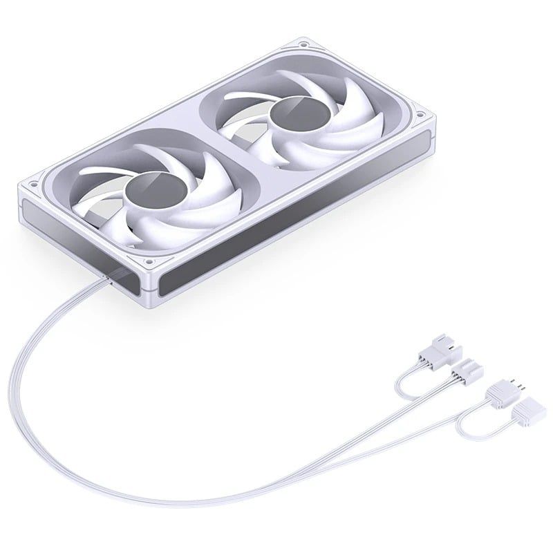 Quạt Fan case JONSBO ZB-240W | ZB-240WR LED ARGB - WHITE  (CÁNH THUẬN / NGƯỢC)