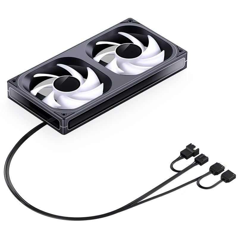Quạt Fan case JONSBO ZB-240B | ZB-240BR LED ARGB - BLACK  (CÁNH THUẬN / NGƯỢC)