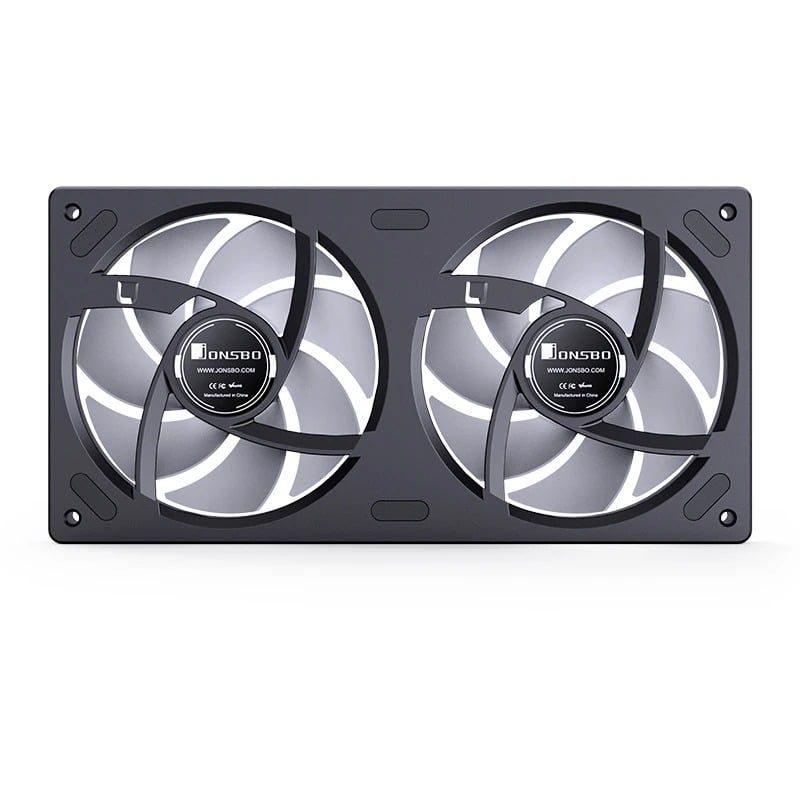 Quạt Fan case JONSBO ZB-240B | ZB-240BR LED ARGB - BLACK  (CÁNH THUẬN / NGƯỢC)