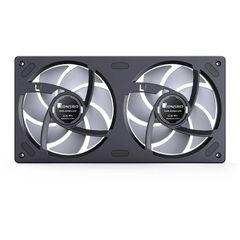 Quạt Fan case JONSBO ZB-240B | ZB-240BR LED ARGB - BLACK  (CÁNH THUẬN / NGƯỢC)
