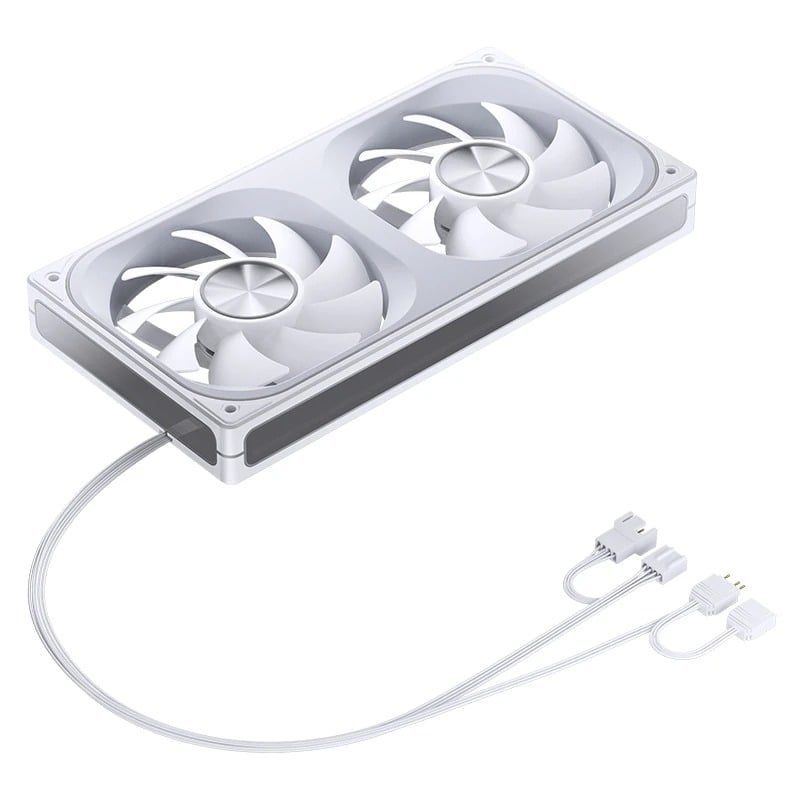 Quạt Fan case JONSBO ZA-240W | ZA-240WR LED ARGB - WHITE  (CÁNH THUẬN / NGƯỢC)