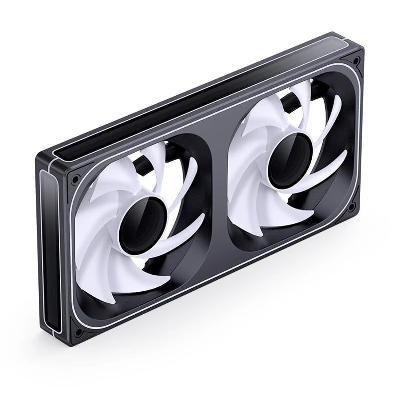 Quạt Fan case JONSBO ZB-240B | ZB-240BR LED ARGB - BLACK  (CÁNH THUẬN / NGƯỢC)