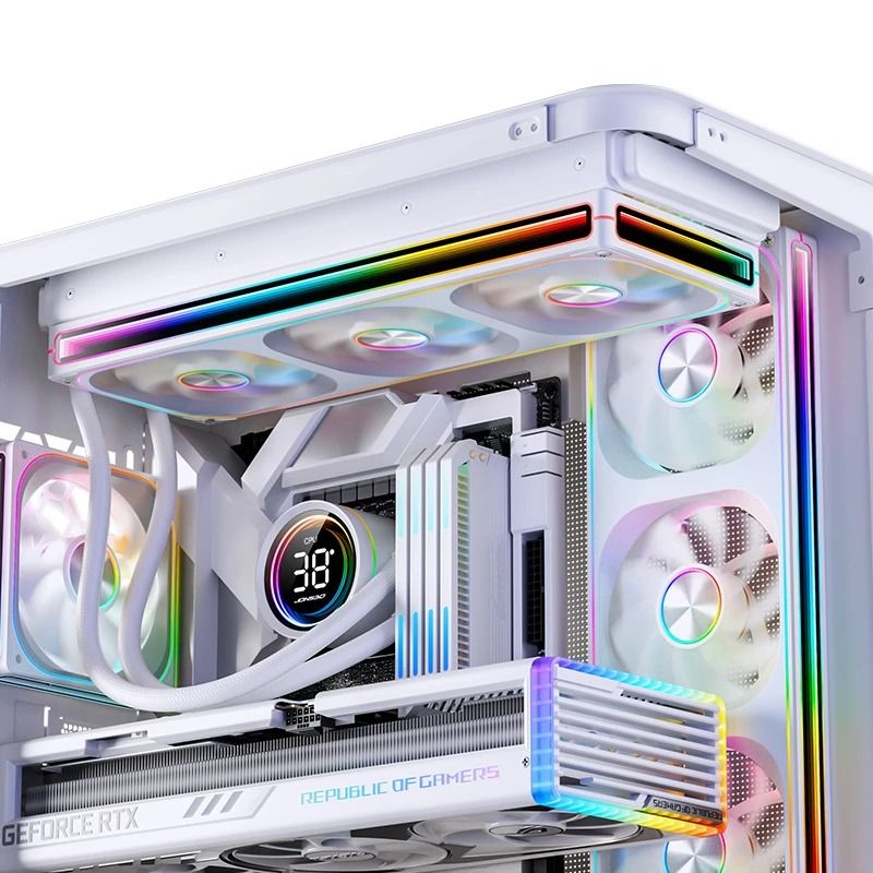 Quạt Fan case JONSBO ZA-120W | ZA-120WR LED ARGB - WHITE (CÁNH THUẬN / NGƯỢC)