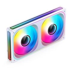 Quạt Fan case JONSBO ZB-240W | ZB-240WR LED ARGB - WHITE  (CÁNH THUẬN / NGƯỢC)