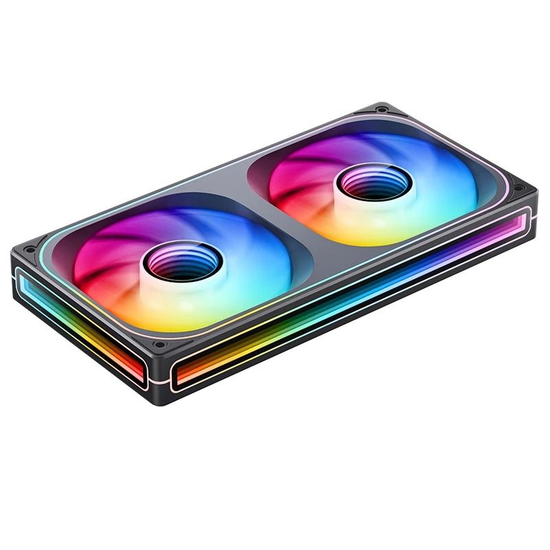 Quạt Fan case JONSBO ZB-240B | ZB-240BR LED ARGB - BLACK  (CÁNH THUẬN / NGƯỢC)
