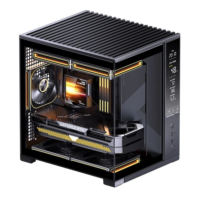Vỏ case máy tính Jonsbo D34 - BLACK | Mini ITX, Matx, Màu Đen