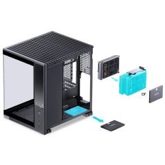 Vỏ case máy tính Jonsbo D34 - BLACK | Mini ITX, Matx, Màu Đen
